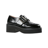 All Black Woven Solid Lugg Oxford I110