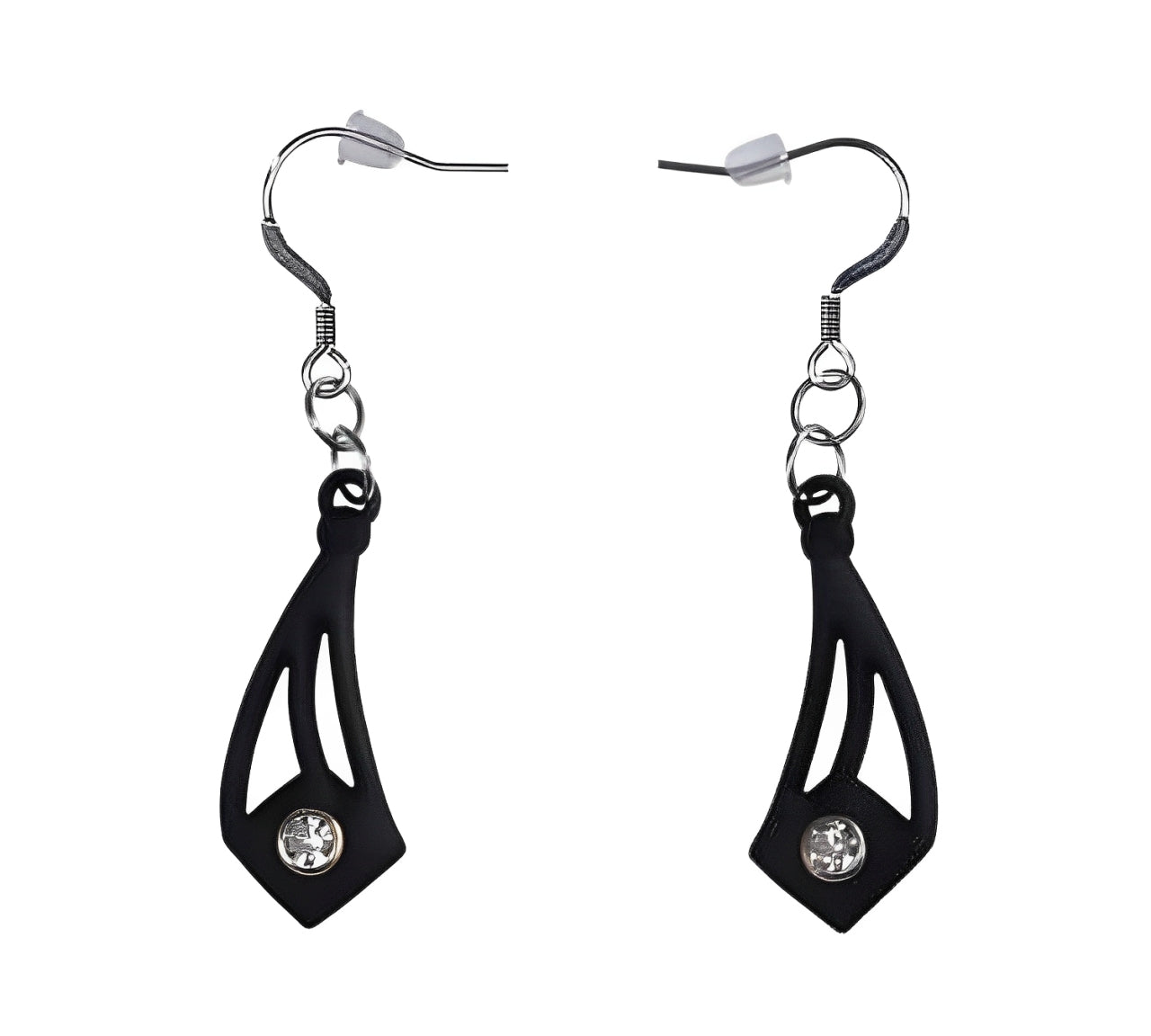 black cocktail earrings