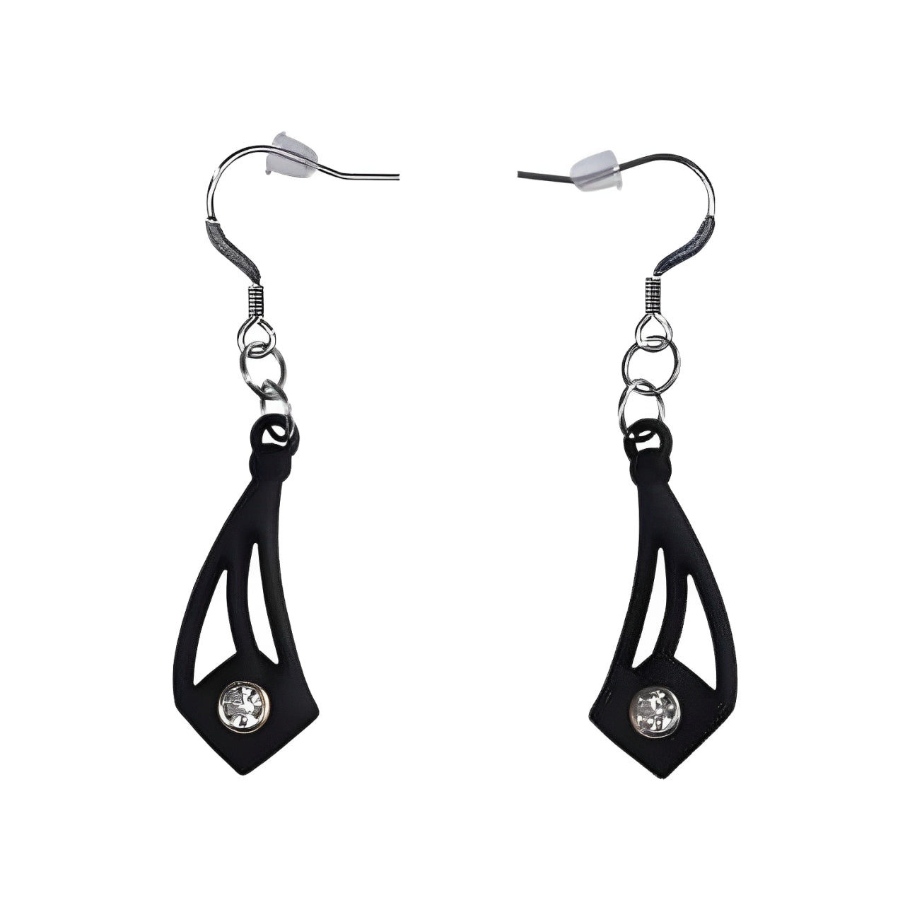 black cocktail earrings