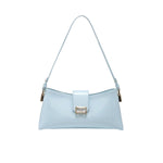 Light blue handbag with a strap 