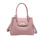 Mauve handbag with a strap 