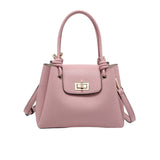 Mauve handbag with a strap 
