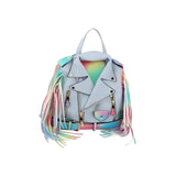 Motorcycle Jacket Rainbow Backpack