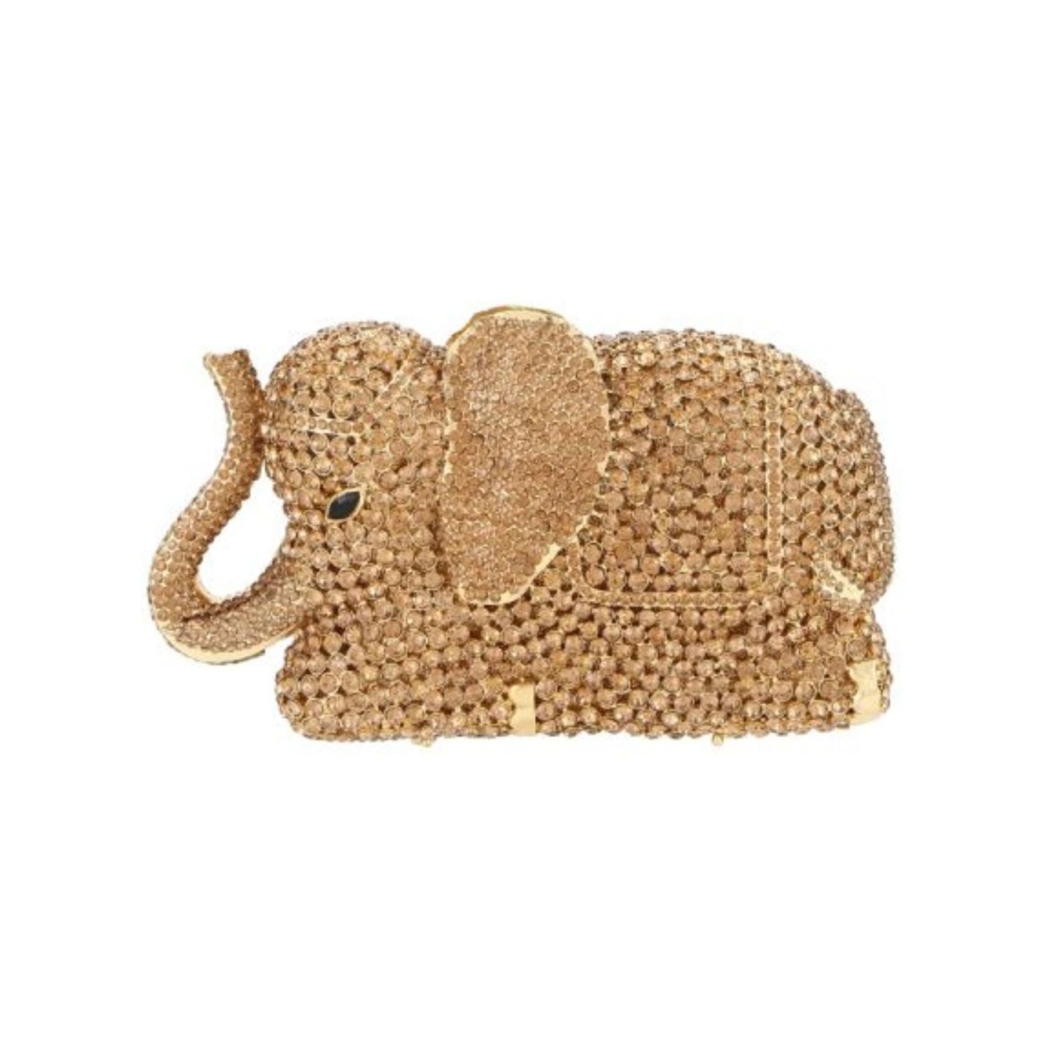 Gold elephant-shaped clutch