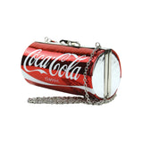 Coca-Cola themed handbag with chain strap 