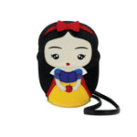 Snow White character holding apple purse 