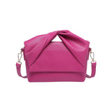 Pink handbag with a bow design 
