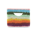 Colorful striped beaded bag 