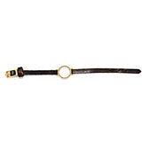 Gina Riley Pave Open Circle Skinny Leather Bracelet RR1004