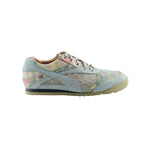 Light blue sneaker with floral pattern