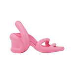 Pink high-heeled shoe 