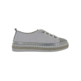 Gray sneaker with rhinestone details 
