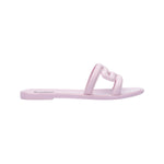 powder pink slide flat sandal