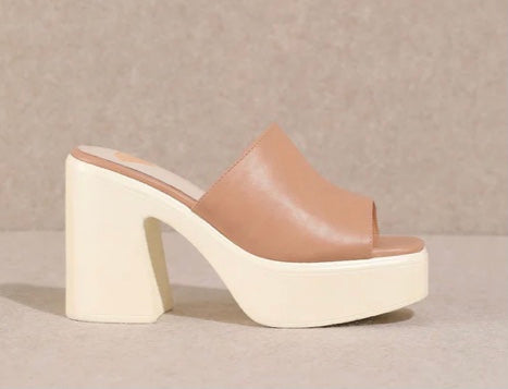 Miracle Mile Sienne Platform Heel Sandal D200