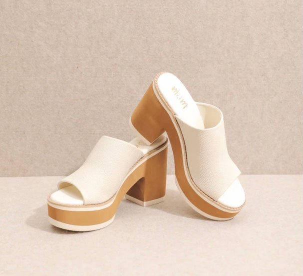 Miracle Mile Jemma Platform Heel Sandal D208