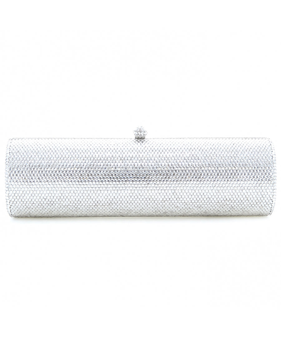 INS Crystal-Embellished Cylinder Evening Clutch