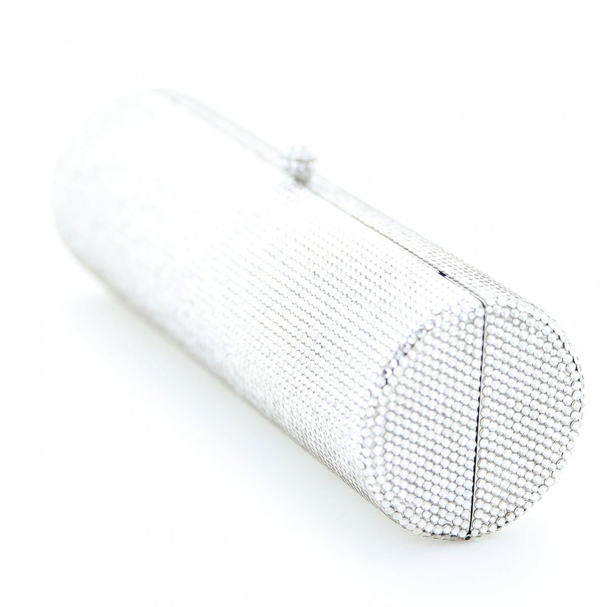 Crystal Embellished Cylinder Evening Clutch