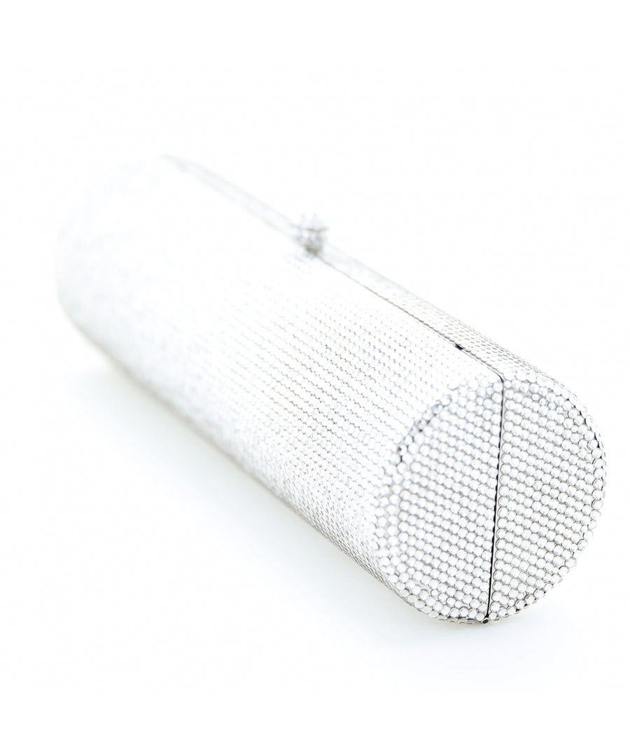 INS Crystal-Embellished Cylinder Evening Clutch