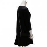 Crystal Embellished Cylinder Clutch Evening Bag