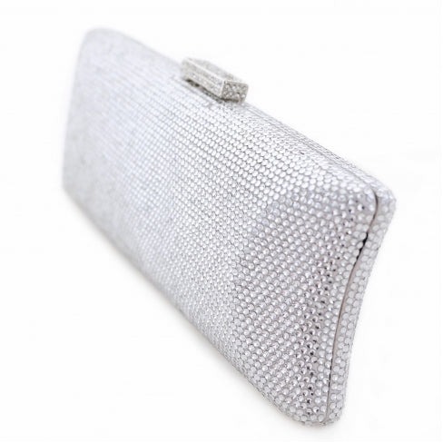 INS Handbags Crystal-Embellished Evening Clutch