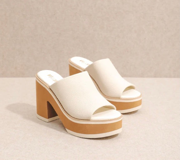 Miracle Mile Jemma Platform Heel Sandal D208