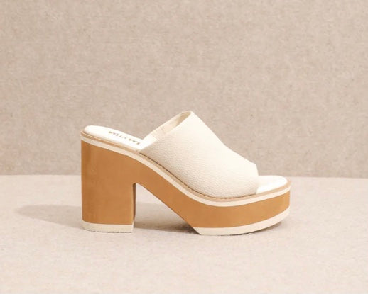 Miracle Mile Jemma Platform Heel Sandal D208