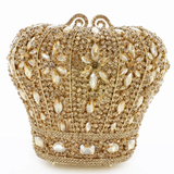 Crystal Embellished Royal Crown Evening Bag