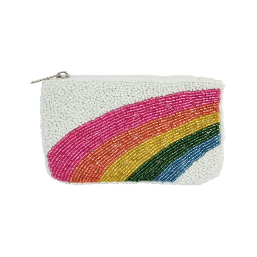 Nima Rainbow Beaded Coin Purse