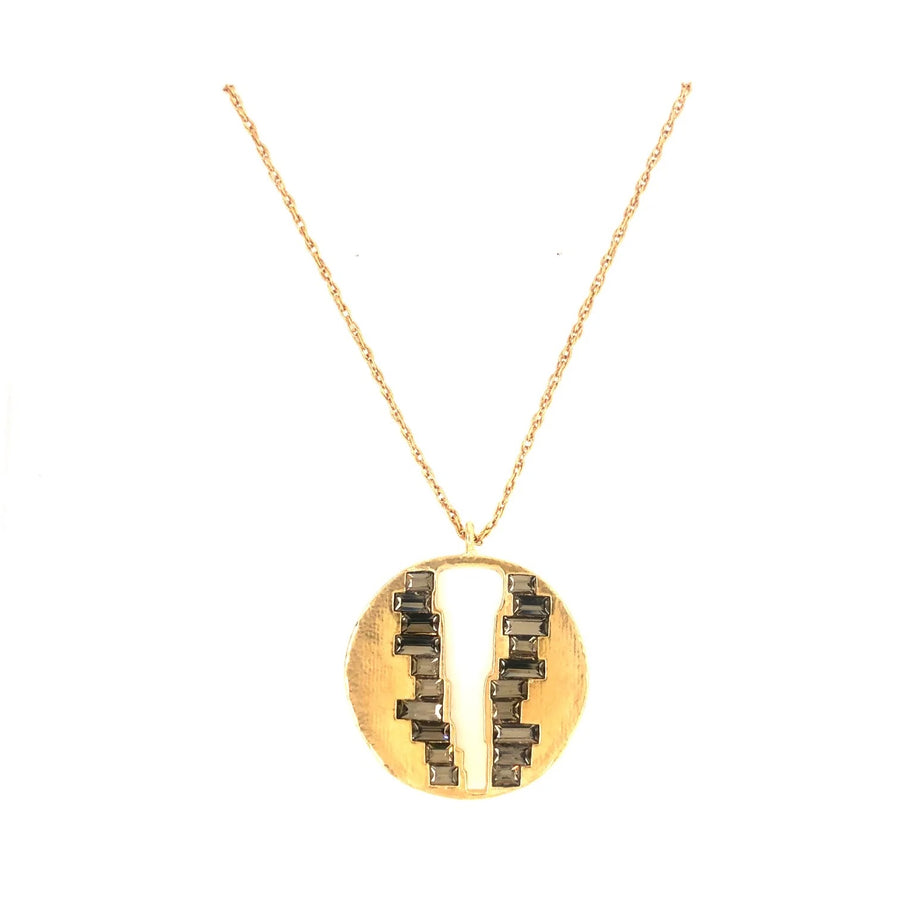 Gina Riley V Cut-Out Baguette Necklace RR258