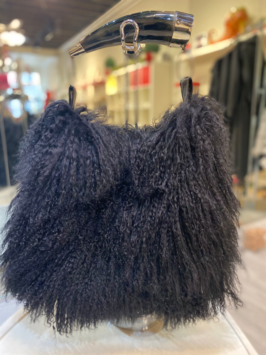 Trēs Chic Furs Mongolian Lamb Bag
