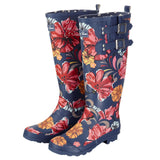 You’ll be praying for rain so you can wear these stunning Esme wellies by Ruby Shoo!  These rain boots come in a navy rubber with a multi coloured floral print design. In New Orleans in Shoe Be Do.